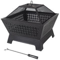Square Wood Burning Fire Pit W32574