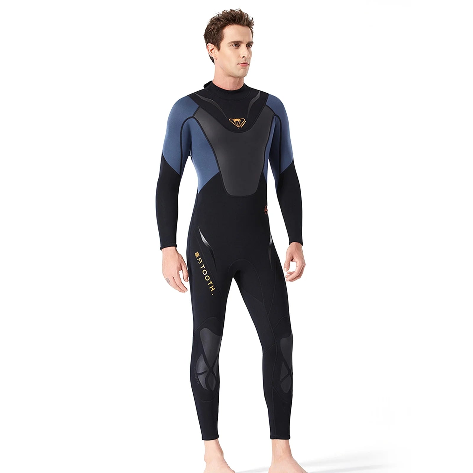 3mm Neoprene Full-body Wetsuit with Back Zipper X4134