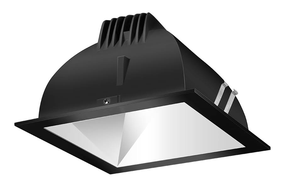 LED Trim Mod6 Sq 80Deg 27K 80CRI Matte Cone Black Ring H529