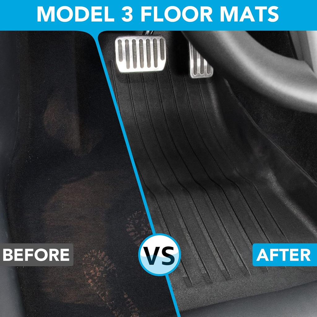 TPE Floor Mats Full Set Waterproof Front Rear Cargo Liner P850847