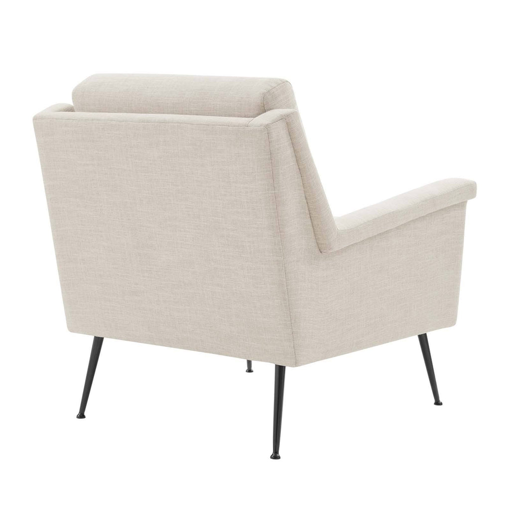 Fabric Armchair Black Gray P7698