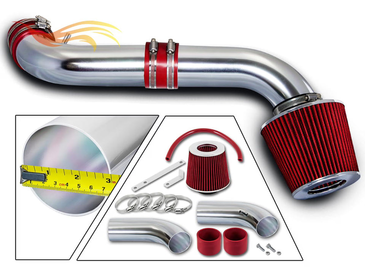 Racing Short Ram Air Intake Kit with Filter Combo Red U231