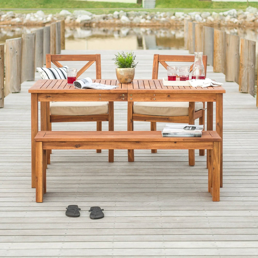 4-Piece Acacia Outdoor Dining Set U448