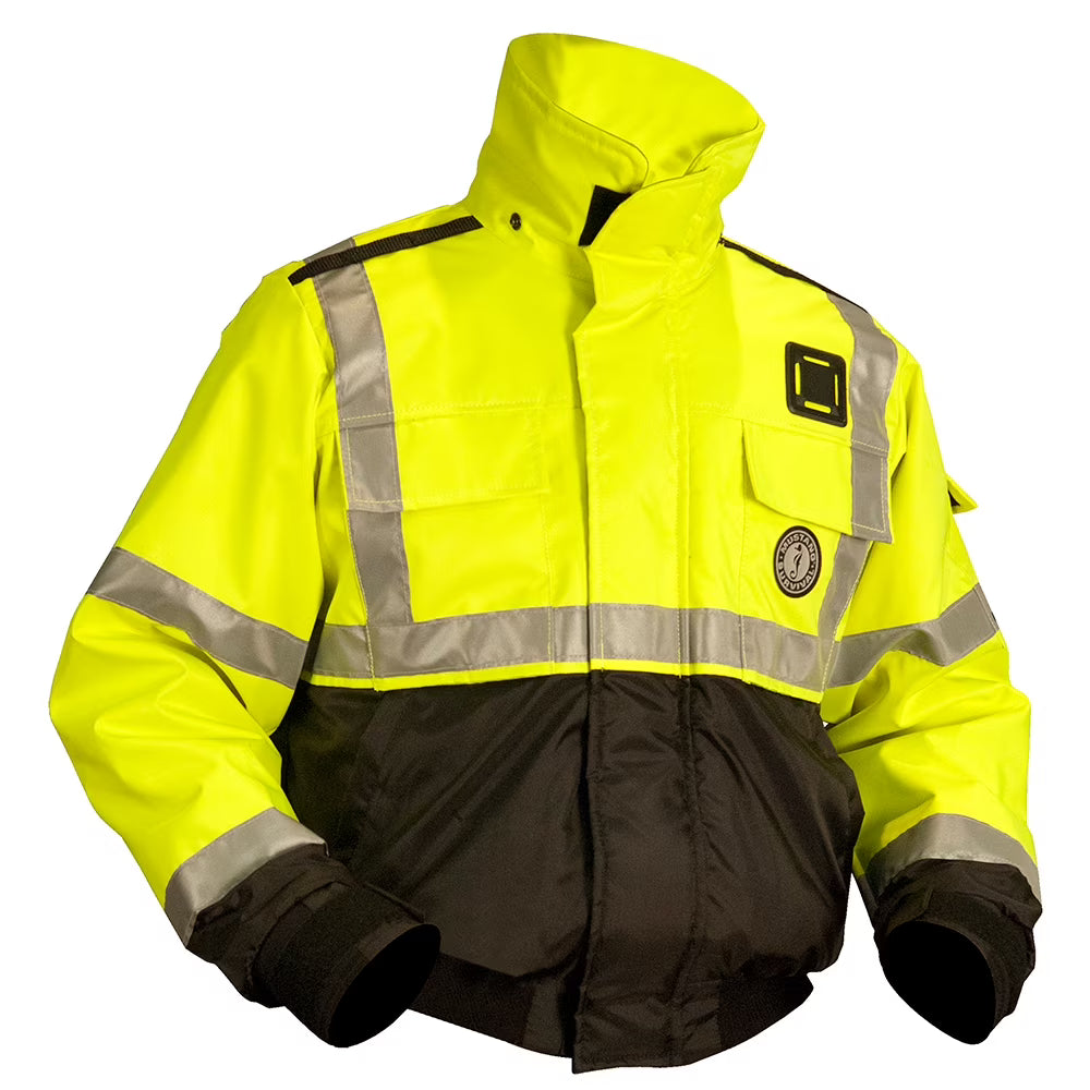 Hi-Vis Fluorescent Yellow/Green Bomber Jacket P9662