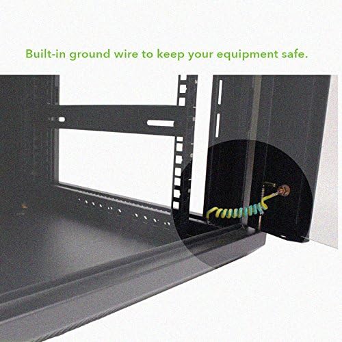 9U Wall-Mount Network Cabinet Enclosure with Glass Front Door H941