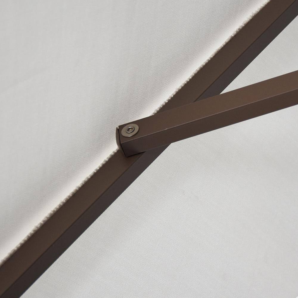 Bronze 9' Aluminum Auto Tilt Market Umbrella D294367
