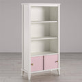 White Bookcase with Pink Doors F790244