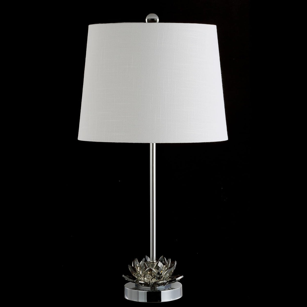25 Crystal LED Table Lamp, Smoke Gray/Chrome D79844