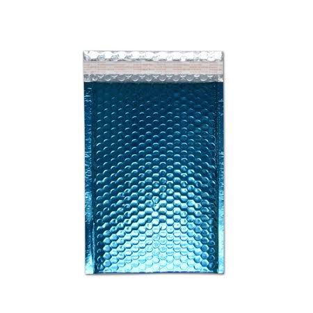500 Pack 7.5 x 11 Poly Bubble Mailer Padded Envelope Blue Q950484