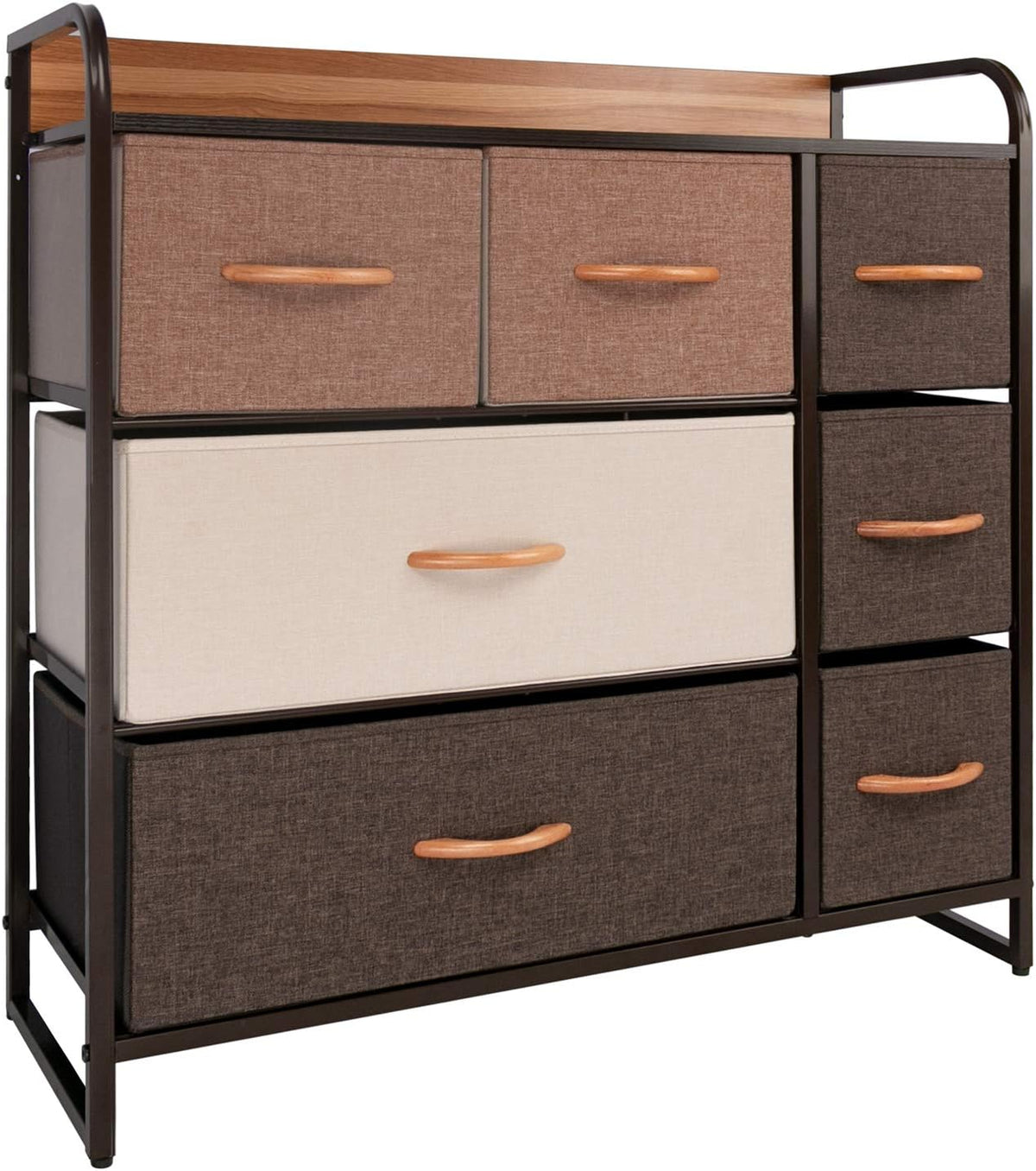 Large Storage Fabric Dresser with 5 Removable Drawers C457225