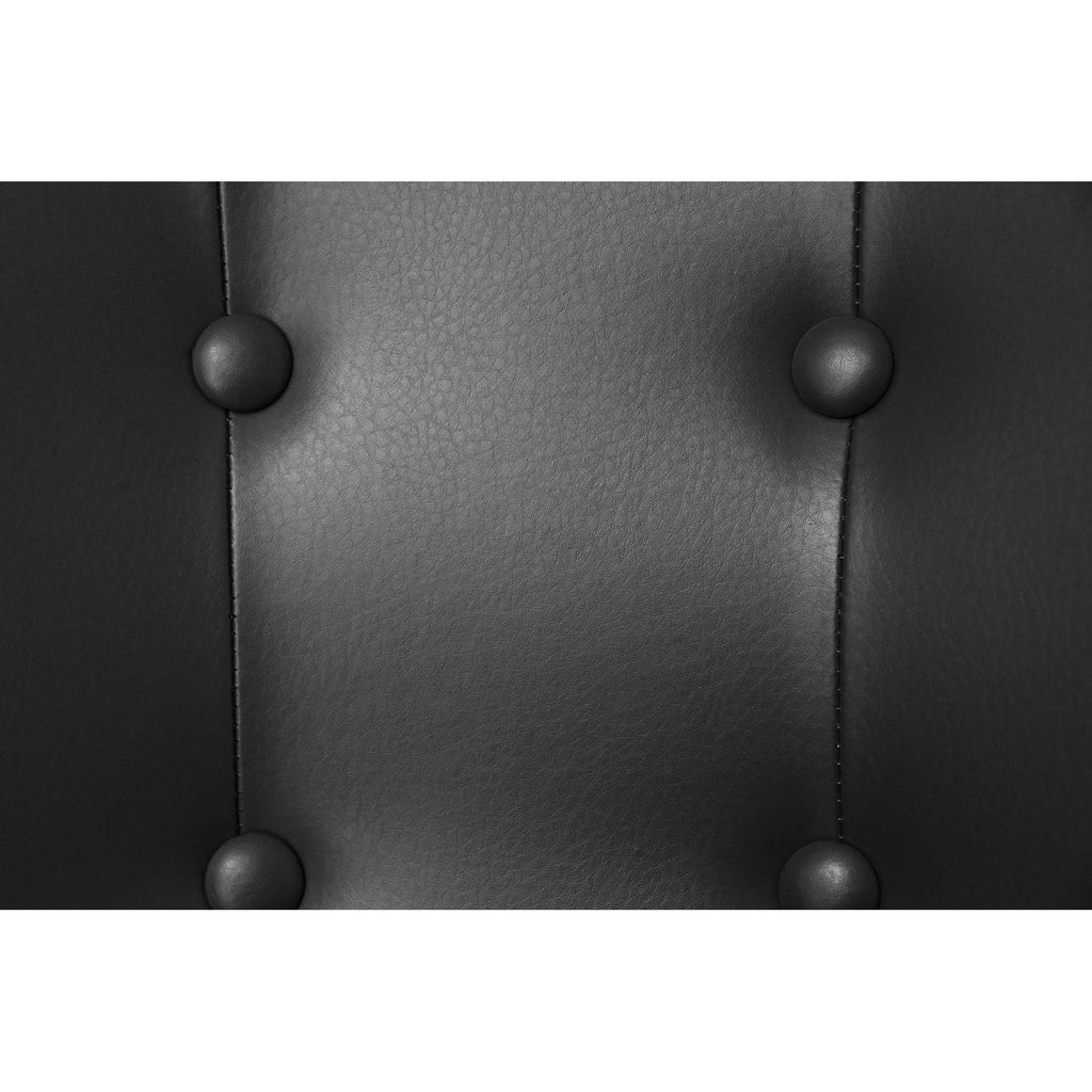 Faux Leather Dining Chair Set of 2 Grey O3948