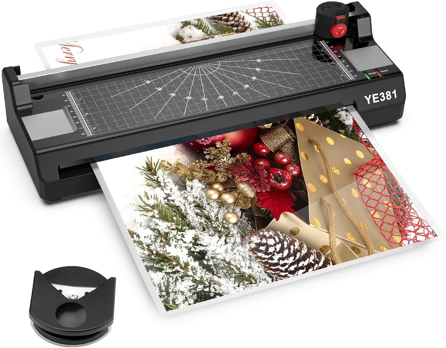 13 Inch 7 in 1 Thermal Laminating Machine with 50 Pouches and Corner Rounder J1013