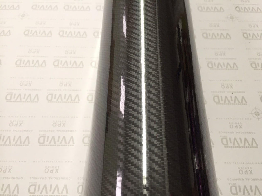 High Gloss Black Carbon Fiber Vinyl Car Wrap Film (2.75ft x 5ft) Pack of 2 S146