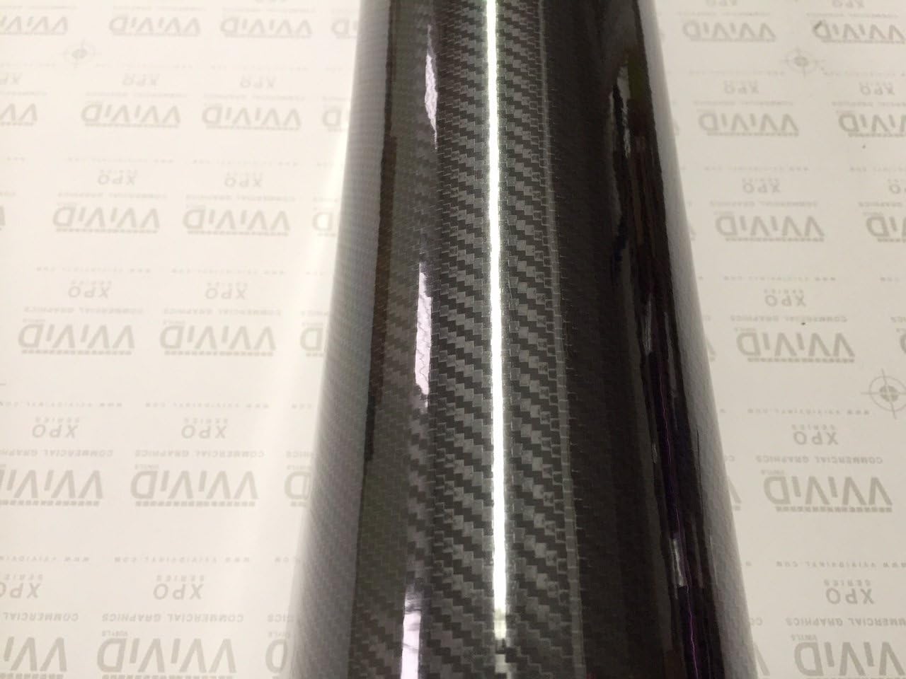 High Gloss Black Carbon Fiber Vinyl Car Wrap Film (2.75ft x 5ft) Pack of 2 S146