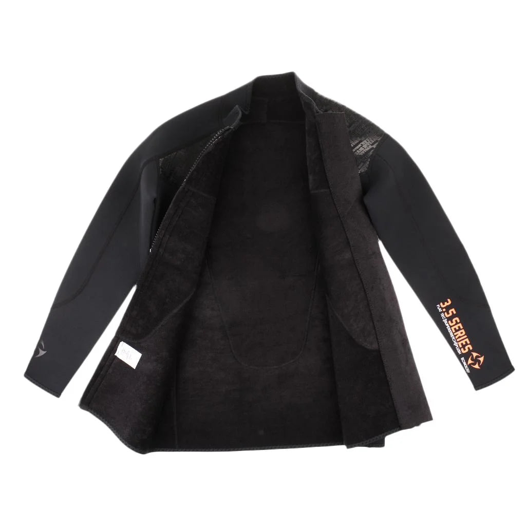 3mm Neoprene Long Sleeve Front Zip Wetsuit Jacket - XL M73880