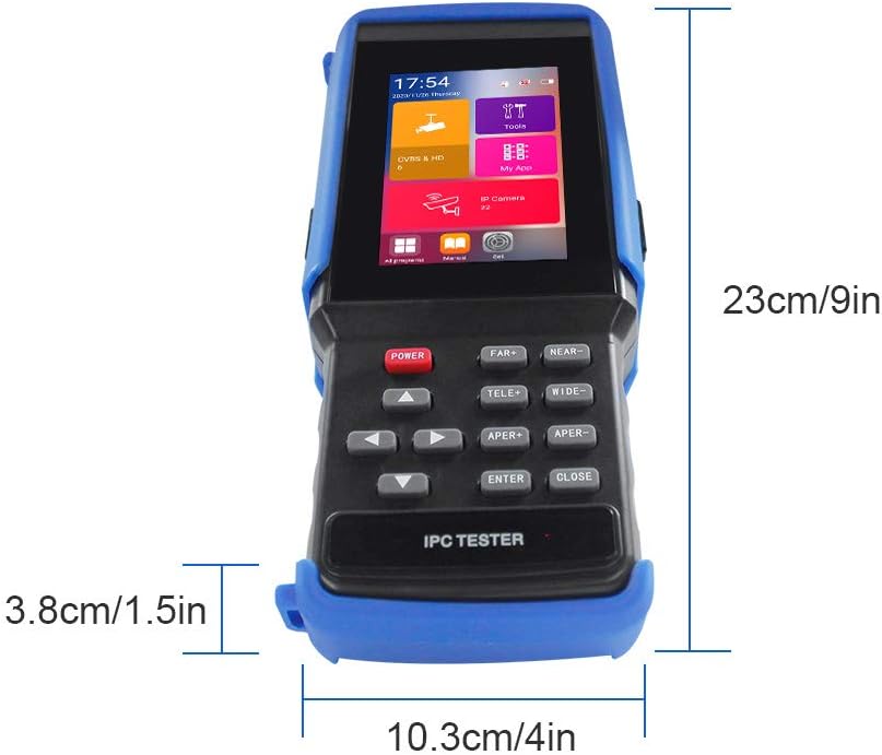 4 Inch Touch Screen IP Camera Tester with WiFi and PoE Power Output Z1116
