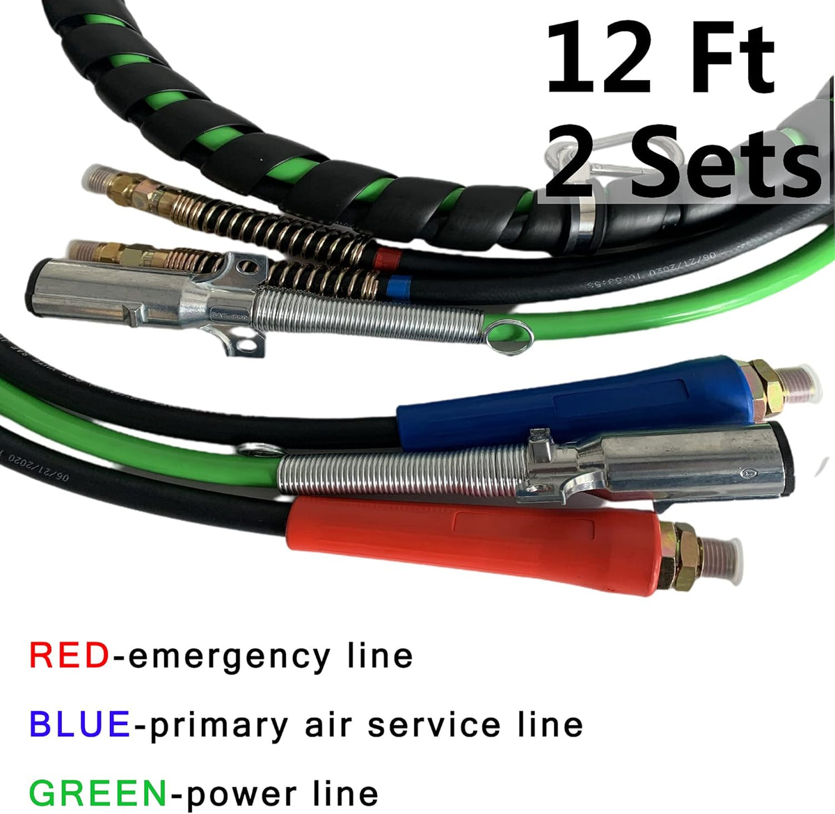 3 in 1 Semi Truck Air Hose Trailer Electrical Cable Assembly ABS Wire Rubber Air Line Tractor Parts C744