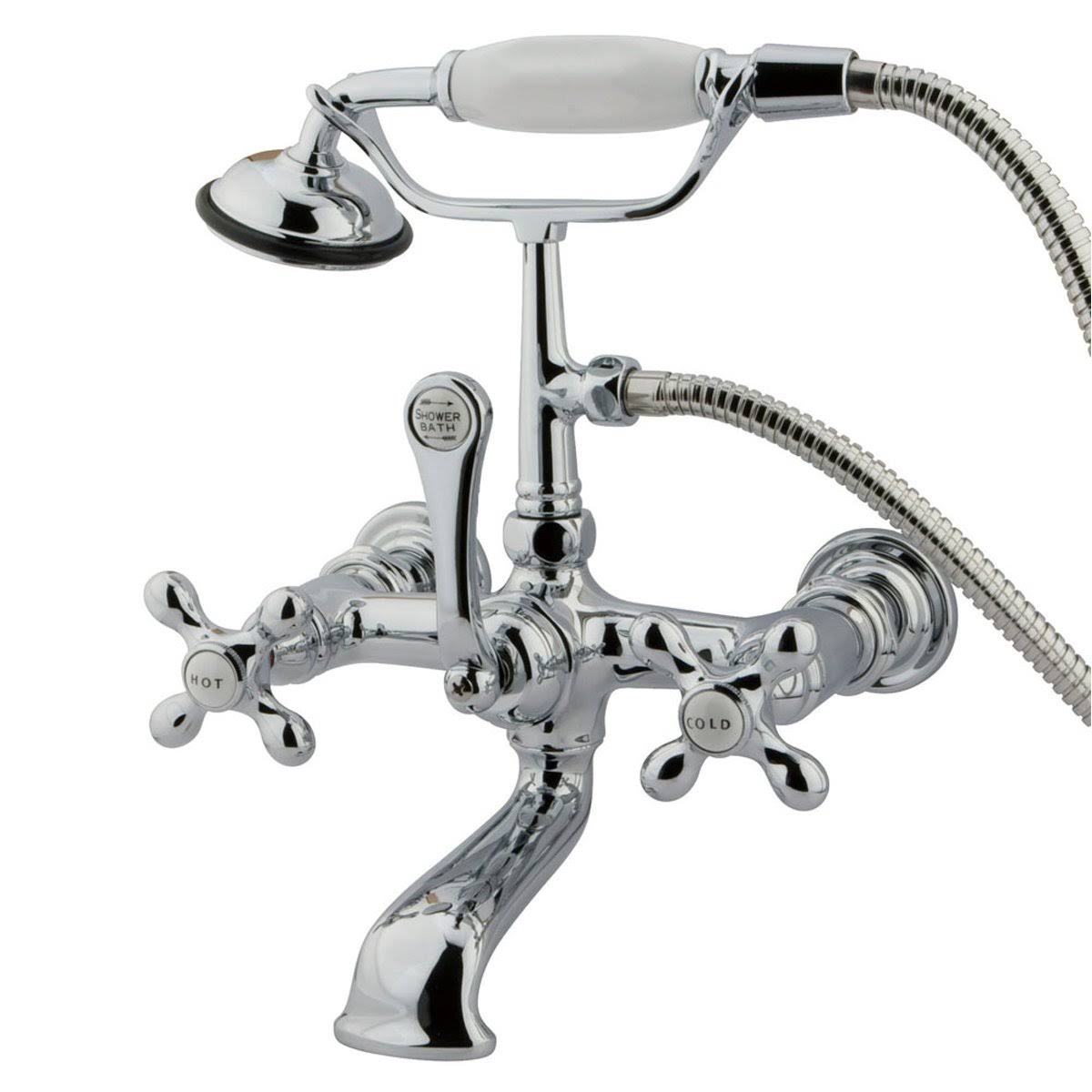 Vintage Wall Mount Clawfoot Tub Filler with Hand Shower G49252