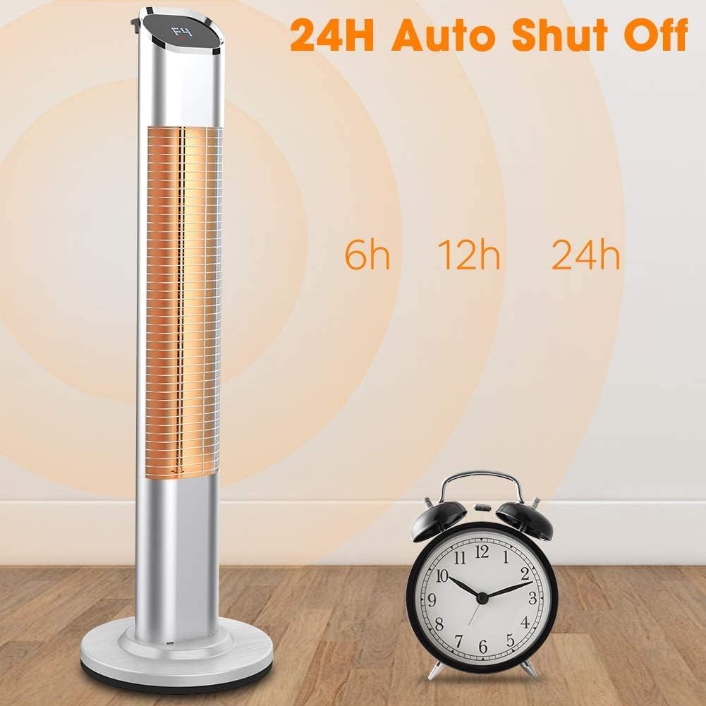Electric Infrared Standing Patio Heater with Remote Control C265495