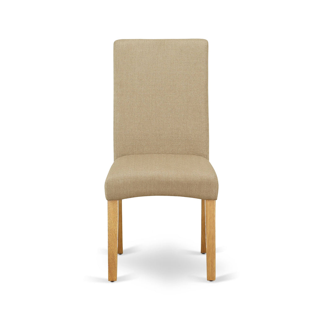 5pc Rectangle Dining Table and 4 Parson Chair with Linen Fabric A903