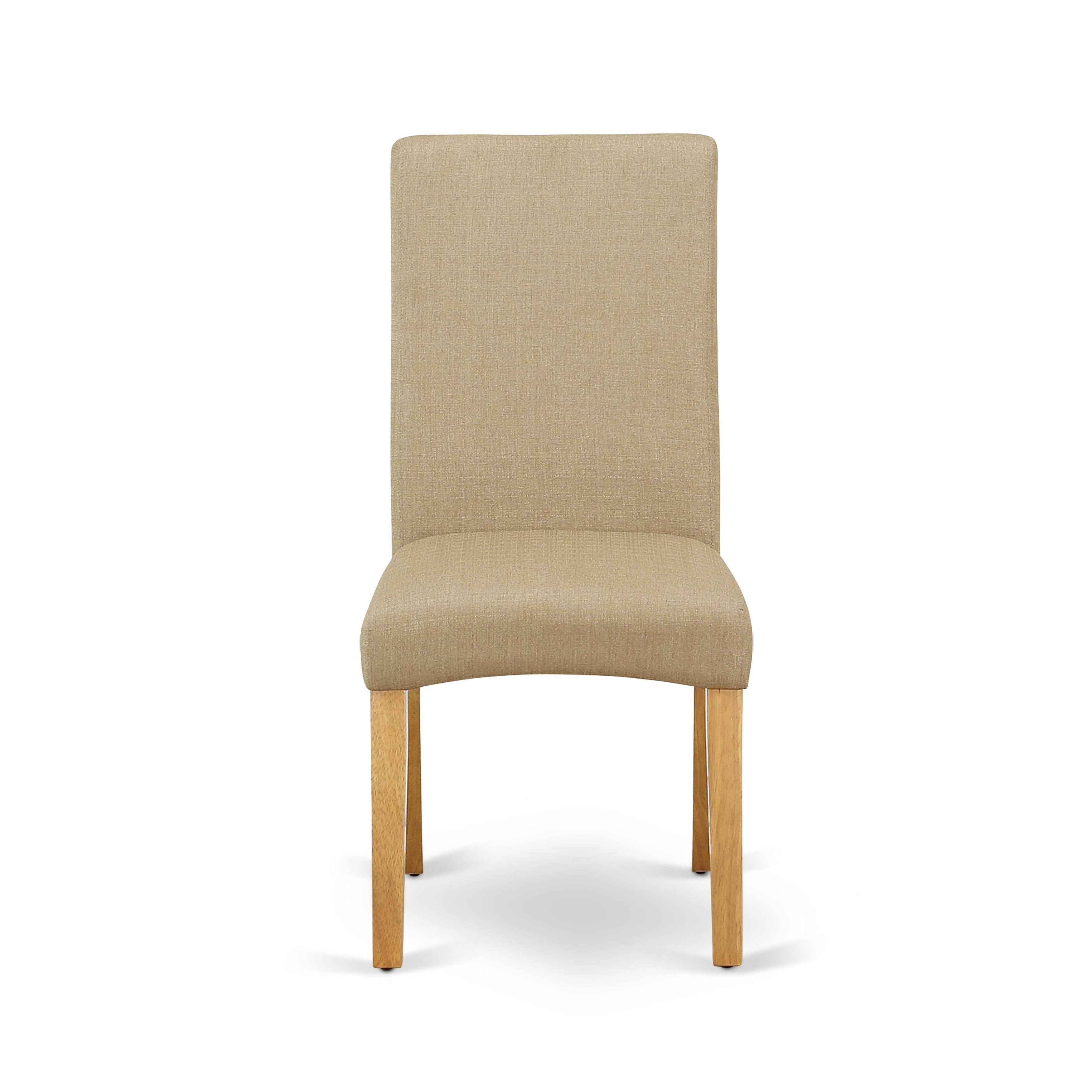 5pc Rectangle Dining Table and 4 Parson Chair with Linen Fabric A903