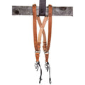 Tan Medium Leather Two-Camera Harness Q705258