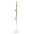 Modern Metal Coat Rack with Marble Base U154221