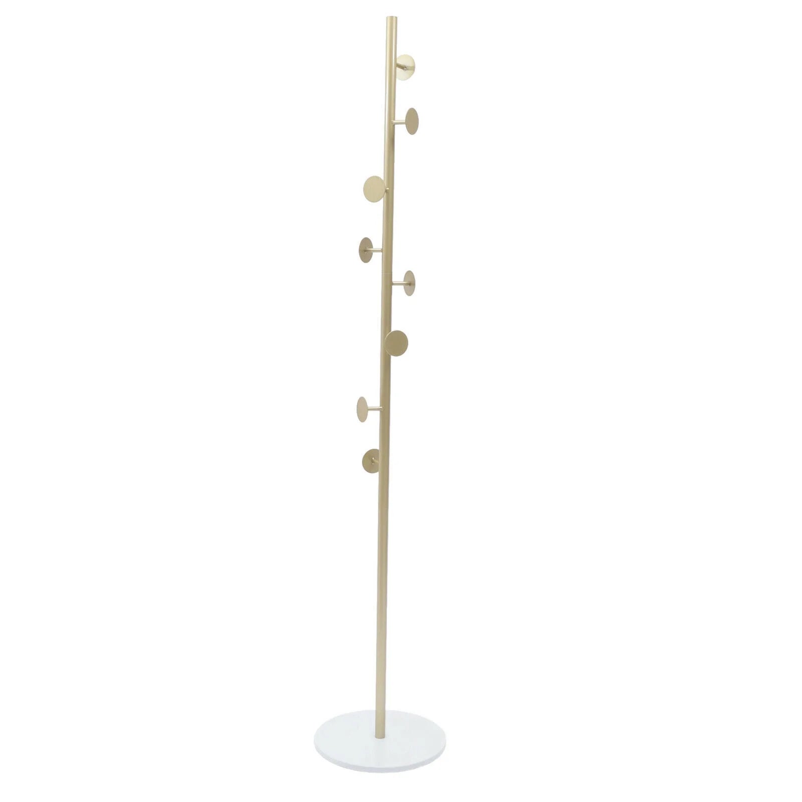 Modern Metal Coat Rack with Marble Base U154221