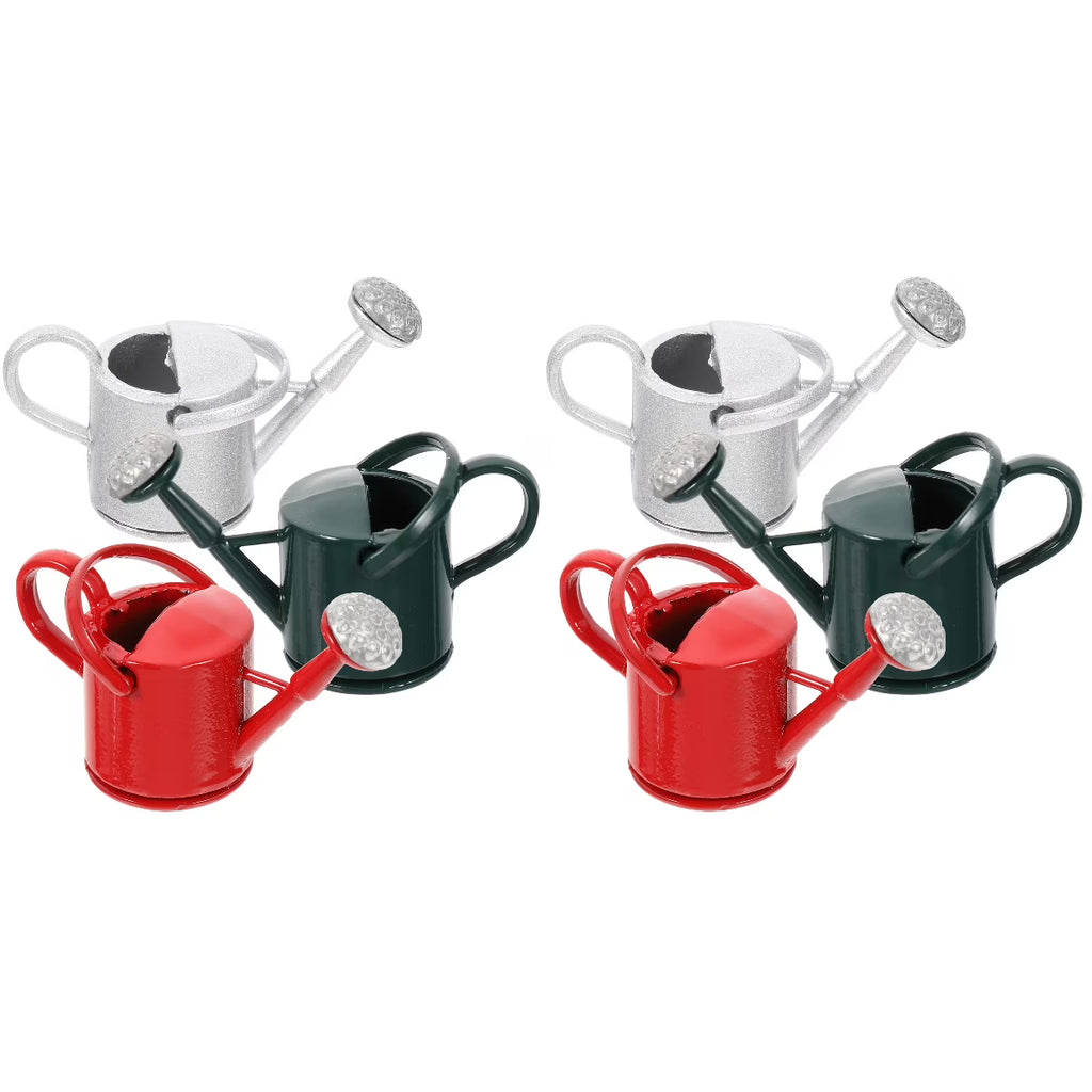 6 Pcs Tin Watering Can W234