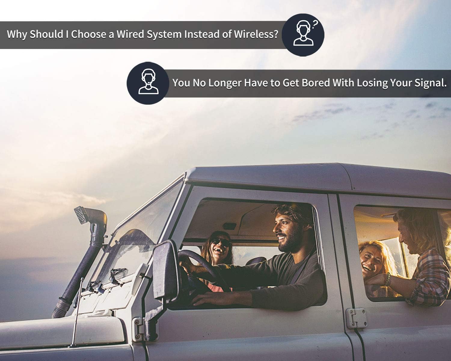 HD Backup Camera System Kit, 7" 1080P Reversing Monitor, IP69 Waterproof Rear View Camera G332