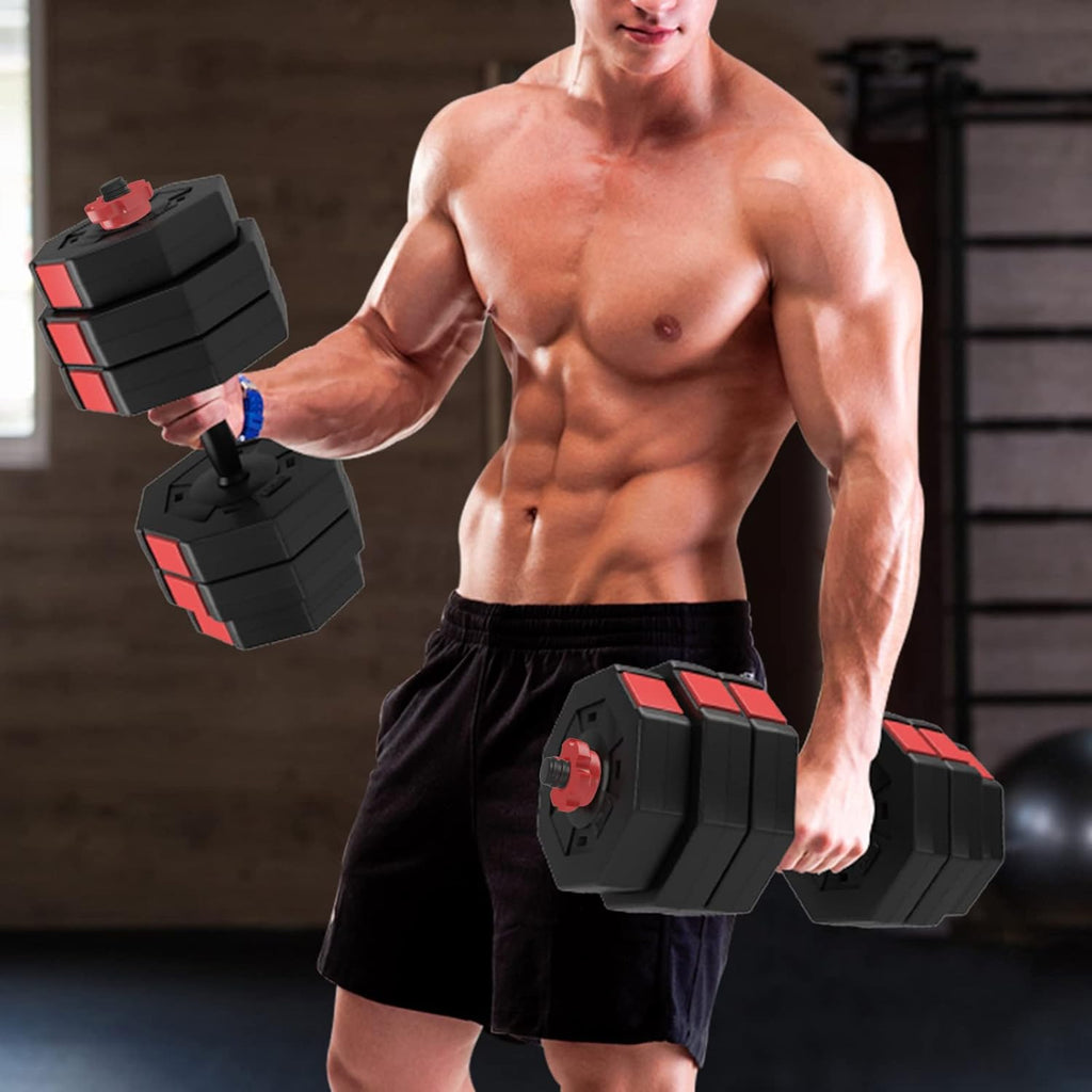Adjustable Dumbbells with Connecting Rod, Pack of 2 Z3700