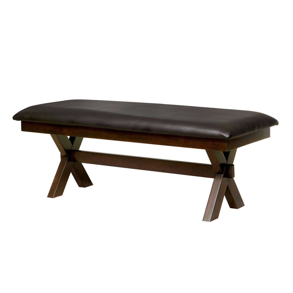 Grey Antique White Two-Seater Dining Bench F477