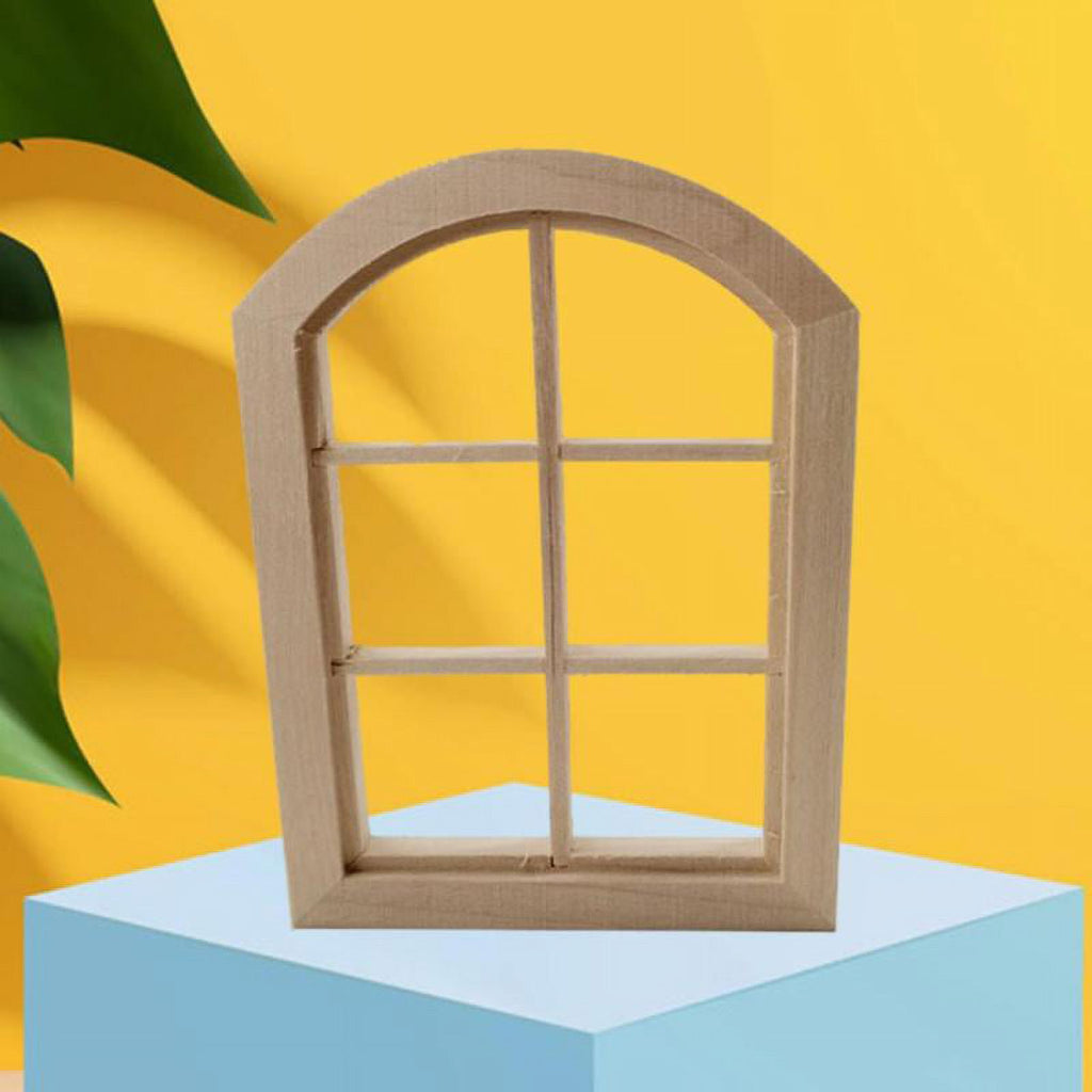 Birch Dollhouse Windows Model Toy J656508