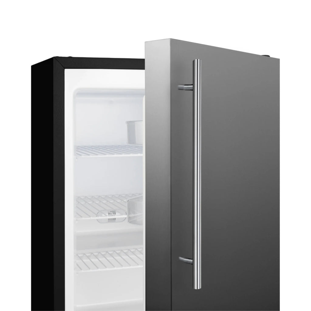 24 in. Built-In All-Freezer, Stainless Steel & Black N264
