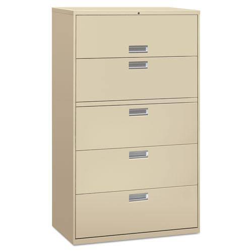 Three-Drawer Lateral File Cabinet, Charcoal Y230