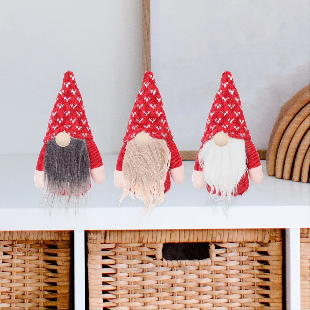 Craft Supply Decoration Gnome Doll DIY Making Supplies Including Square Faux Fur Fabric Wooden Balls D993477