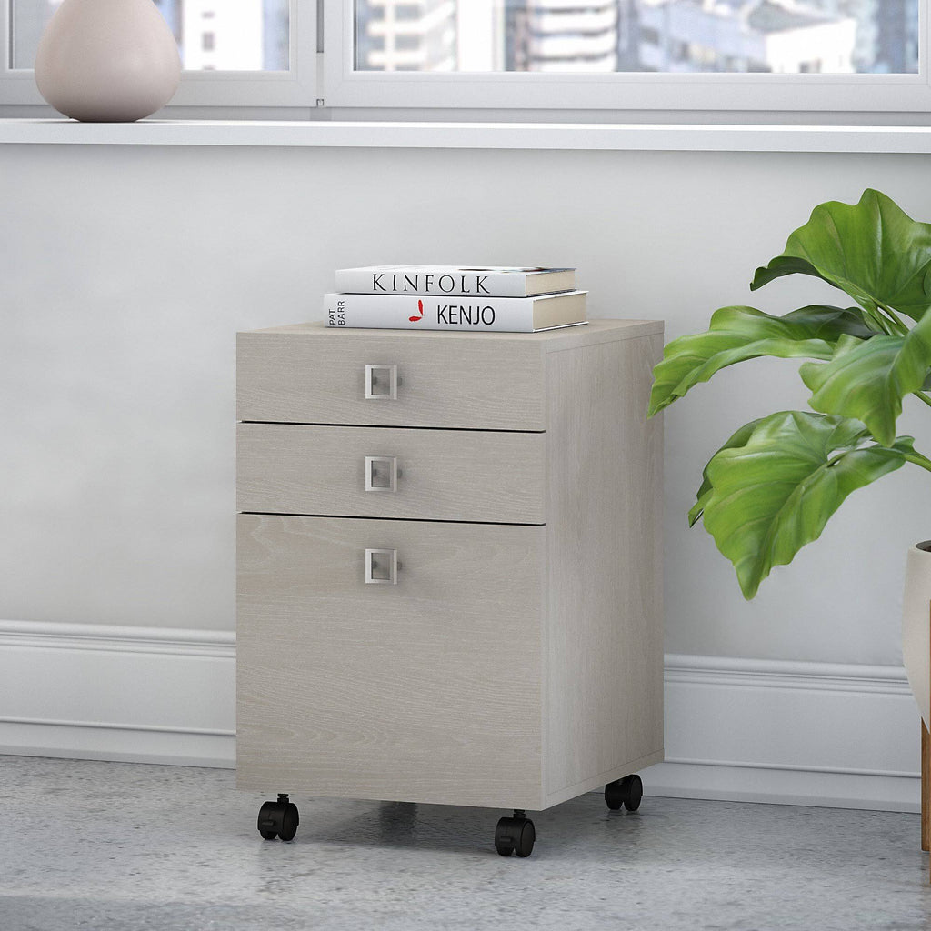 3 Drawer Mobile File Cabinet, Gray Sand K623