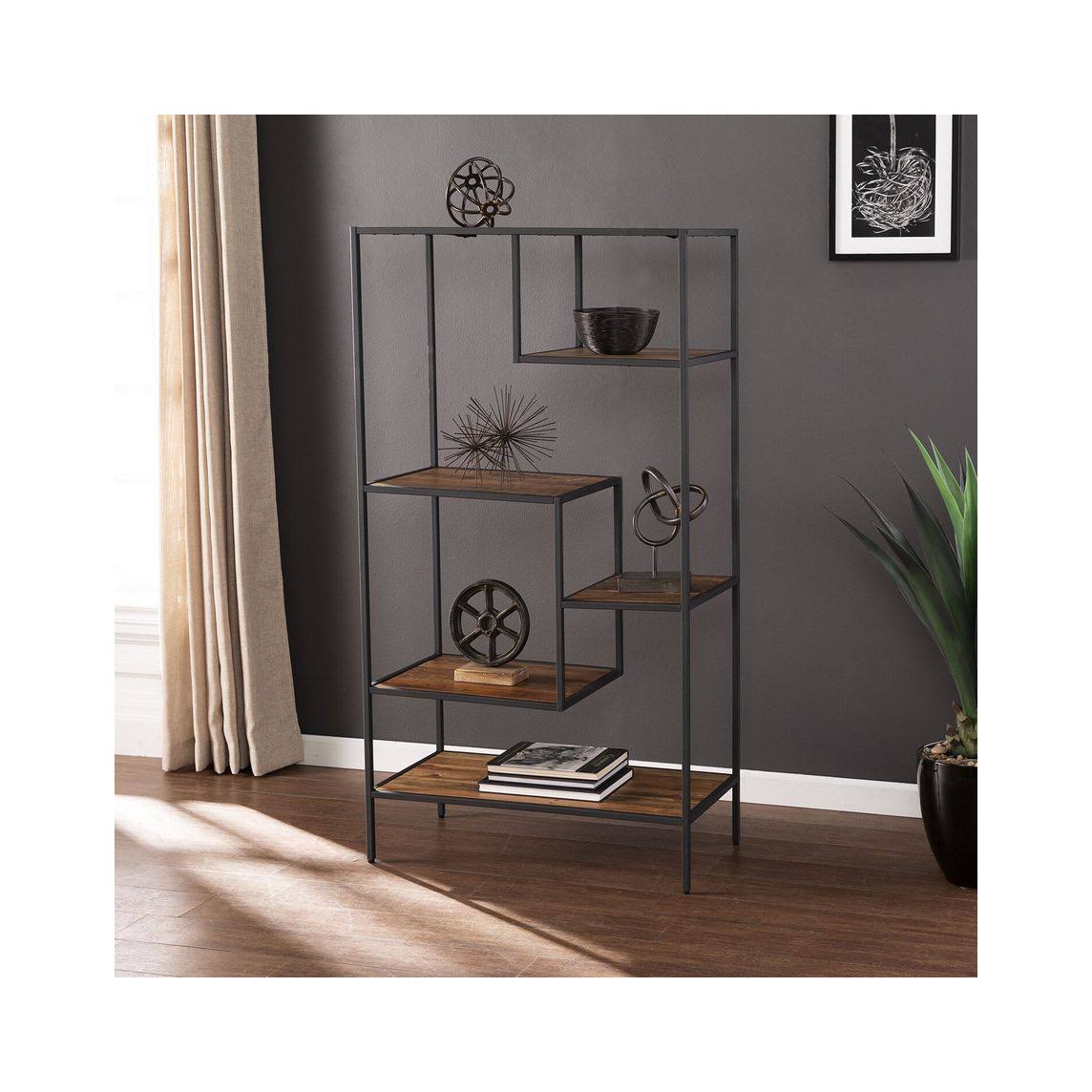 Natural and Gray Etagere V39719