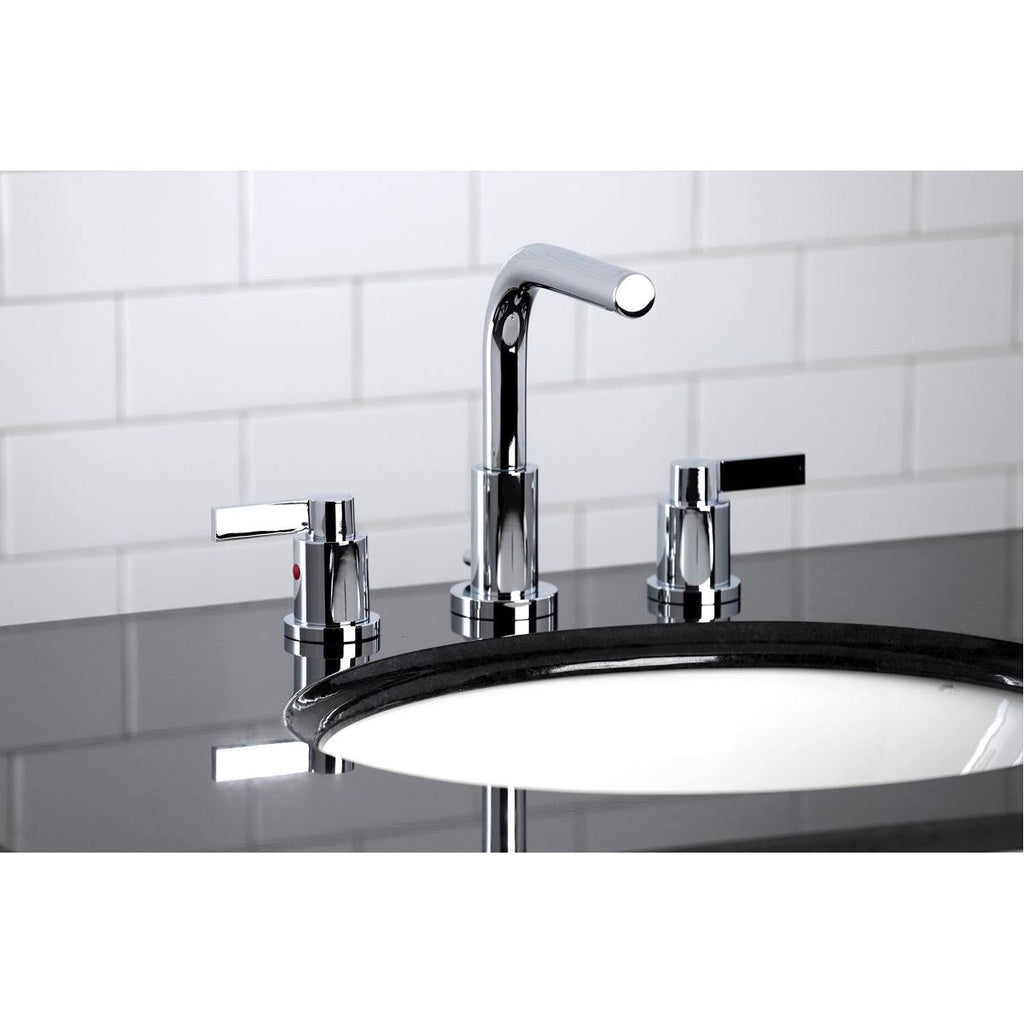 8x22 Widespread Bathroom Faucet, Brushed Brass X97933