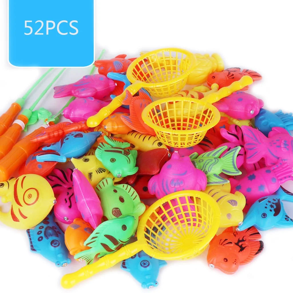Magnetic Fishing Toys Plastic Fish Rod Set W41539