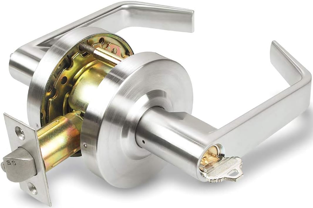 Heavy Duty Non-Handed Grade 2 Door Handle, Satin Chrome T20380