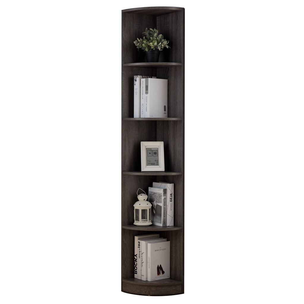 Blue 5 Tier Corner Bookcase Q21340