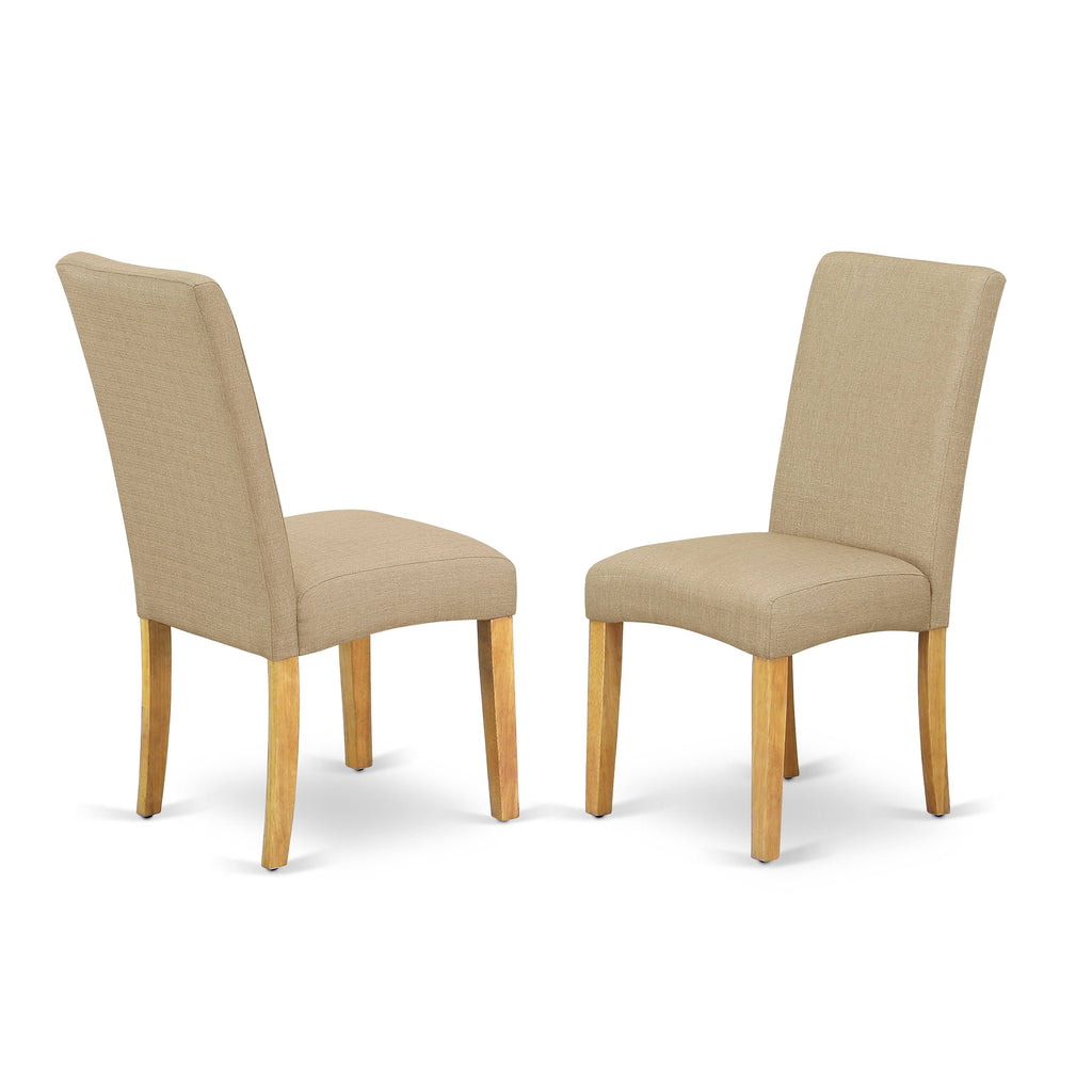 5pc Rectangle Dining Table and 4 Parson Chair with Linen Fabric A903