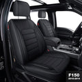 Black Waterproof Faux Leather Seat Covers O112677