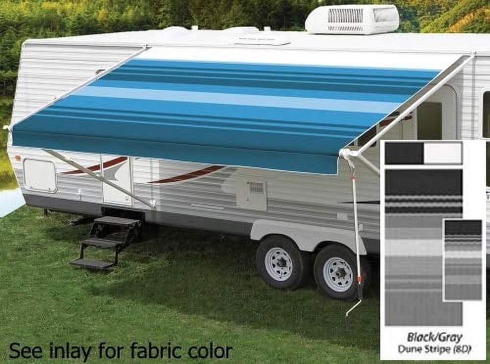 Universal Awning Replacement Fabric 13'2" Black/Gray L885477