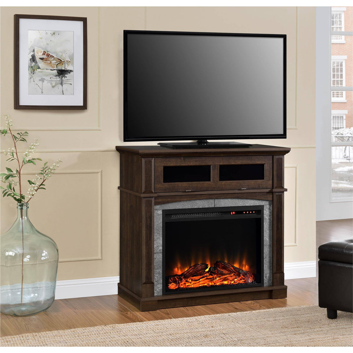 Media Fireplace for TVs Up to 37x22 Cherry R3670