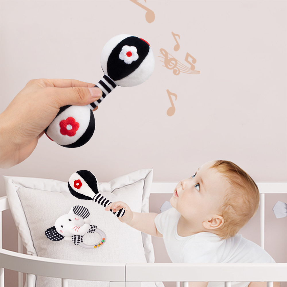 Soft Plush Baby Rattles 3PCS O28673