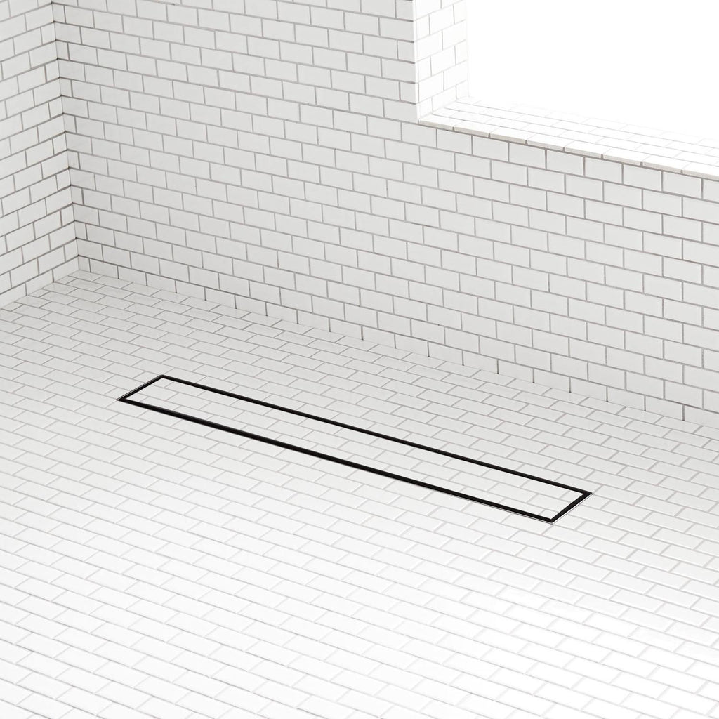 18x22 Brushed Stainless Steel Tile-In Shower Drain Z237960
