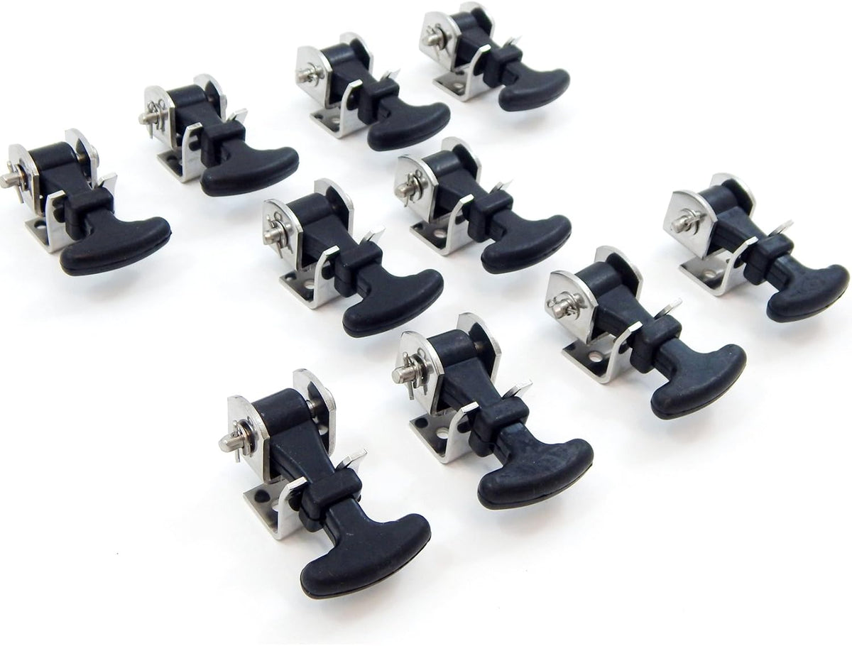20 Piece Stainless Steel T Handle Latch Catch Hold-Down 2.5 Inch Draw Hardware Replacement P70703