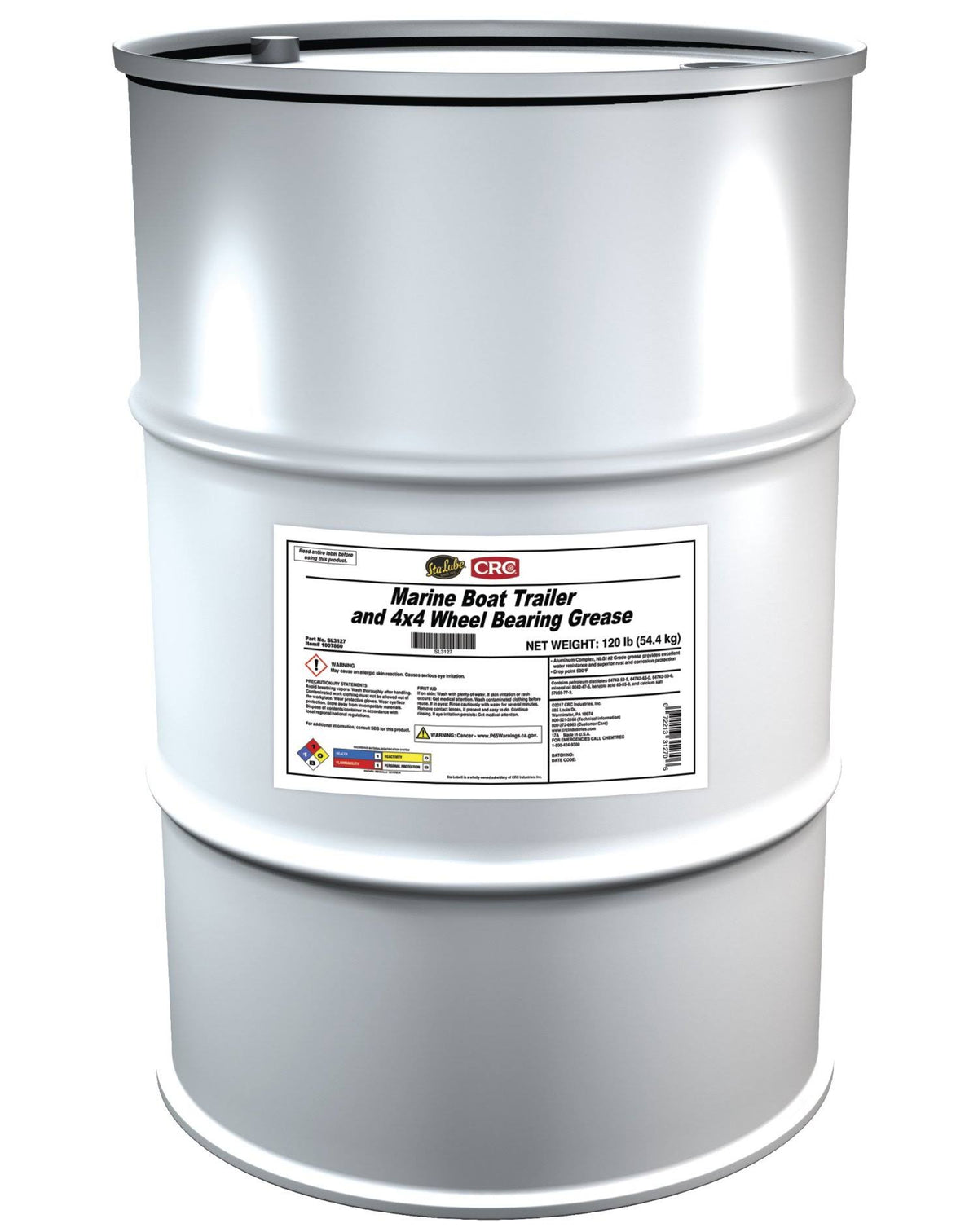 Marine Boat Trailer and 4x4 Wheel Bearing Grease 120 lbs H323505